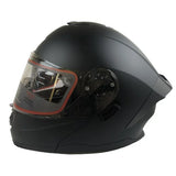 CASCO ABATIBLE R7 RACING ALFA DOBLE MICA DOT NEGRO MATE