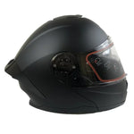 CASCO ABATIBLE R7 RACING ALFA DOBLE MICA DOT NEGRO MATE