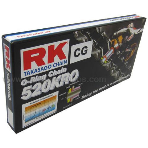 CADENA 520KLO2 -120 O RING VERDE RK-M