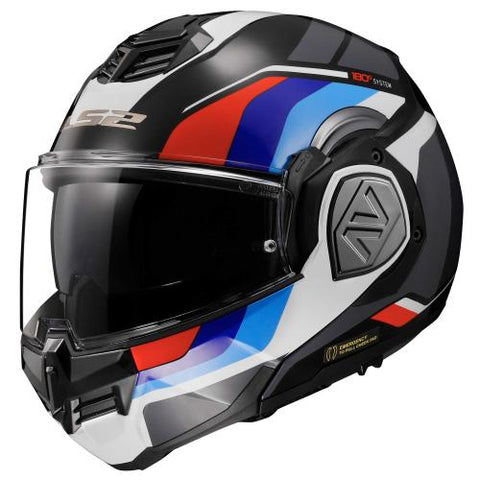 CASCO ABATIBLE LS2 ADVANT SPORT NGO/AZL/ROJ FF906