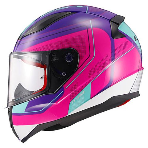 CASCO CERRADO LS2 RAPID GRAPHIC ROS/MOR FF353