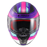 CASCO CERRADO LS2 RAPID GRAPHIC ROS/MOR FF353