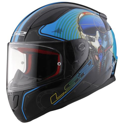 CASCO CERRADO LS2 RAPID MACH II NEGRO FF353