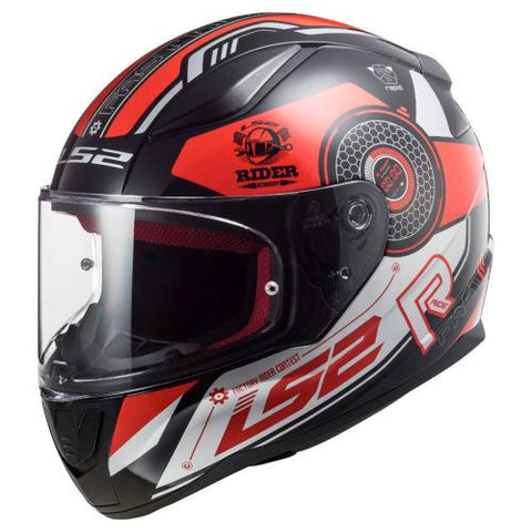 CASCO CERRADO LS2 RAPID STRATUS NGO/ROJ/PLA FF353