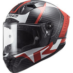 CASCO CERRADO LS2 THUNDER C RACING 1 ROJ/BCO FF805