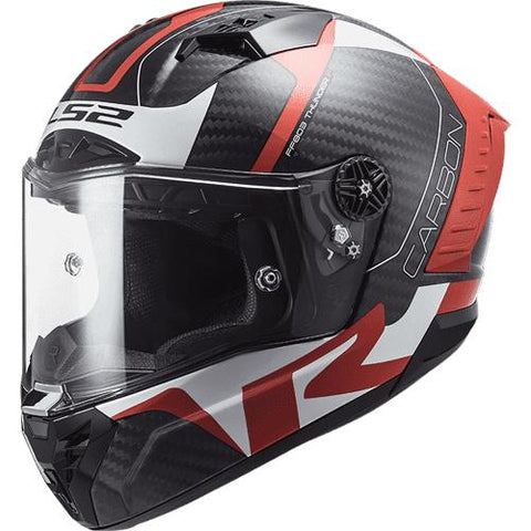 CASCO CERRADO LS2 THUNDER C RACING 1 ROJ/BCO FF805