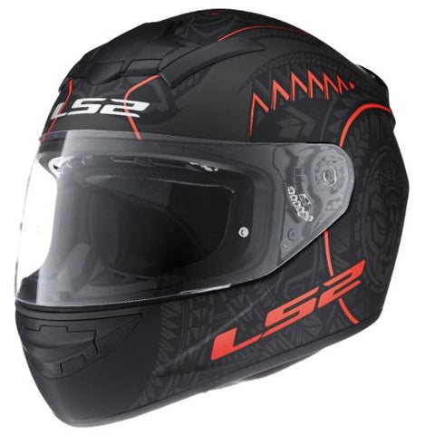 CASCO CERRADO LS2 ROOKIE TAKAROA NGO/MATE/ROJ FF352