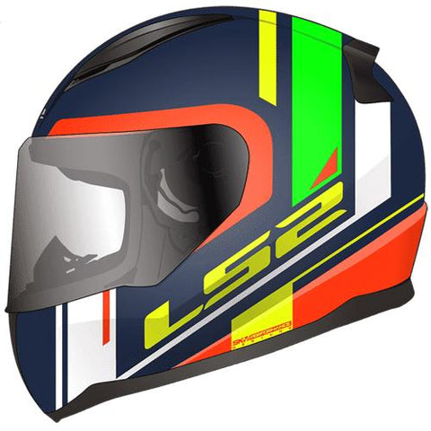 CASCO CERRADO LS2 RAPID CHOS AZL/NJA FF353