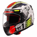CASCO CERRADO LS2 RAPID ROBOT BCO/AZL FF353