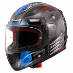 CASCO CERRADO LS2 RAPID ROBOT GRS/ROJ FF353