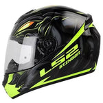 CASCO CERRADO LS2 ROOKIE STINGER NGO/AMA FLUO FF352