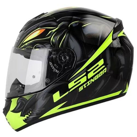 CASCO CERRADO LS2 ROOKIE STINGER NGO/AMA FLUO FF352