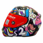 CASCO CERRADO LS2 ROOKIE BUBBLE NGO/AMA/ROJ/AZL FF352