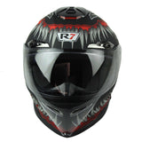 CASCO CERRADO R7 RACING ARROW COLMILLOS ROJO MATE