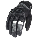 GUANTES VEL GRIS KOHL-204 TEXTIL/PIEL VENTILADO