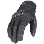 GUANTES VEL NEGRO KOHL-205 TEXTIL/PIEL VENTILADO