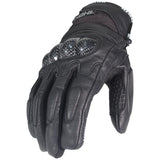 GUANTES VEL NEGRO KOHL-205 TEXTIL/PIEL VENTILADO