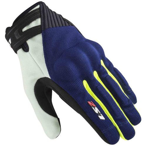 GUANTES VEL LS2 AZL/AMA FLUO DART 2 TEXTIL