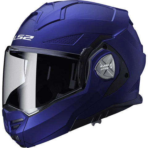 CASCO ABATIBLE LS2 ADVANT X SOLID AZL/TITANIUM FF901