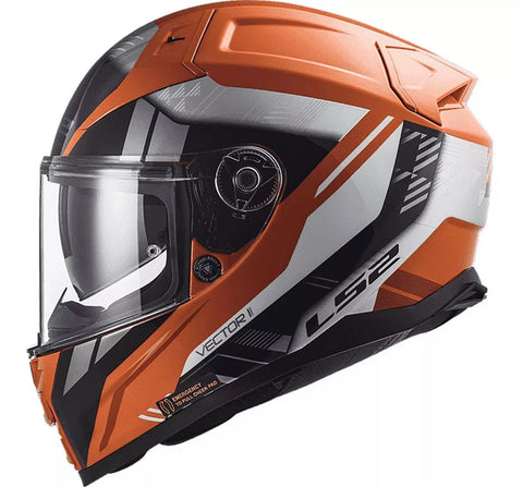 CASCO CERRADO LS2 VECTOR II STYLUS NJA FLUO/NGO FF811