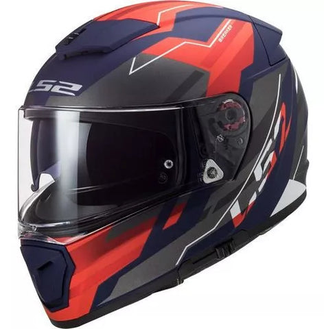 CASCO CERRADO LS2 BREAKER BETA ROJ/AZL/MATE FF390