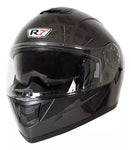 CASCO ABATIBLE R7 RACING ALFA DOBLE MICA DOT GRIS