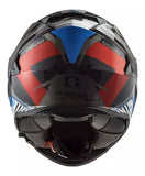 CASCO CERRADO LS2 STORM SPRINTER NGO/ROJ/TITANIUM FF800