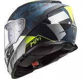 CASCO CERRADO LS2 STORM SPRINTER NGO/PLA/COBALTO FF800