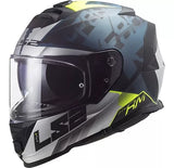 CASCO CERRADO LS2 STORM SPRINTER NGO/PLA/COBALTO FF800