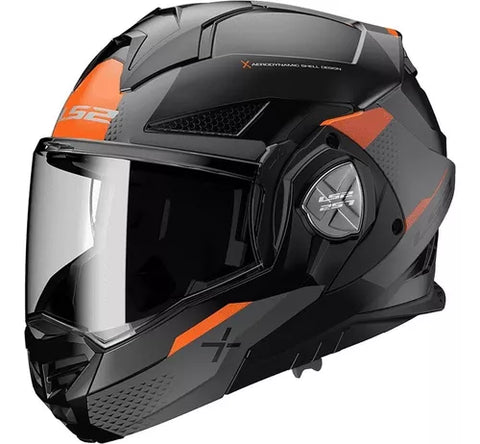 CASCO ABATIBLE LS2 ADVANT X OBLIVION NGO/TITANIUM FF901