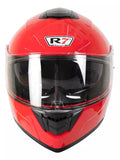 CASCO ABATIBLE R7 RACING ALFA DOBLE MICA DOT ROJO