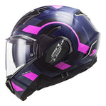 CASCO ABATIBLE LS2 VALIANT II VELUM AZL MATE/ROS FLUO FF900