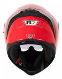 CASCO ABATIBLE R7 RACING ALFA DOBLE MICA DOT ROJO