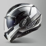 CASCO ABATIBLE LS2 VALIANT II ORBIT BCO/TITANIUM FF900