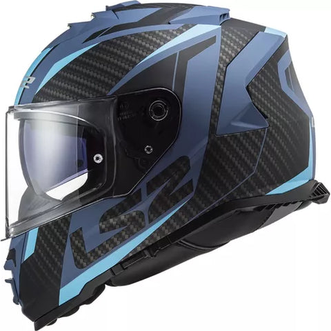 CASCO CERRADO LS2 STORM RACER AZUL MATE FF800