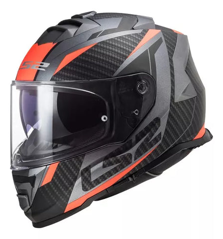 CASCO CERRADO LS2 STORM RACER NGO/NJA FLUO FF800