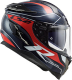 CASCO CERRADO LS2 CHALLENGER CT2 GRID AZL/ROJ FF327