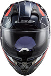 CASCO CERRADO LS2 CHALLENGER CT2 GRID AZL/ROJ FF327