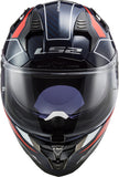 CASCO CERRADO LS2 CHALLENGER CT2 GRID AZL/ROJ FF327