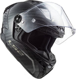 CASCO CERRADO LS2 THUNDER C SOLID CARBON FF805