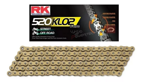 CADENA 520KLO2 -120 O RING ORO RK