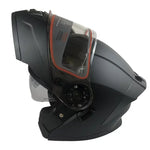CASCO ABATIBLE R7 RACING ALFA DOBLE MICA DOT NEGRO MATE