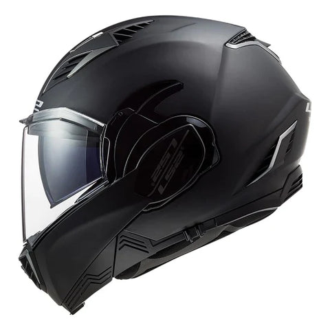 CASCO ABATIBLE LS2 VALIANT II SOLID NGO/MATE FF900