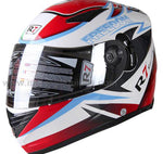 CASCO CERRADO R7 RACING FF830 DOBLE MICA ECE22.05  MICA IRIDIUM