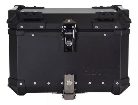BAUL TRASERO MOTOCICLETA LS2 B55 ALUMINIO NEGRO 55 LTS