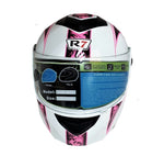 CASCO ABATIBLE R7 RACING MD-903 DOBLE MICA BCO/ROS