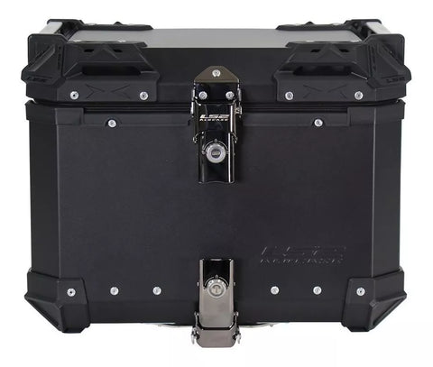 BAUL TRASERO MOTOCICLETA LS2 B45 ALUMINIO NEGRO 45 LTS