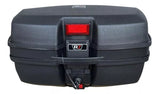 BAUL TRASERO MOTOCICLETA R7 RACING NEGRO PLASTICO 45 LTS