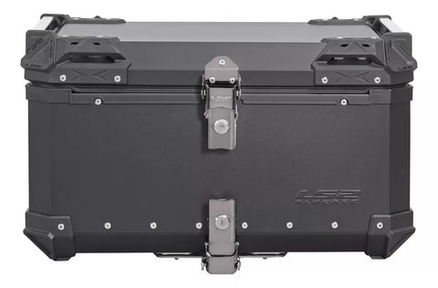 BAUL TRASERO MOTOCICLETA LS2 B65 ALUMINIO NEGRO 65 LTS