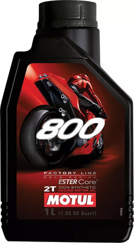 Aceite 2T Motul 800 Racing Factory Line 1L Sintetico  Doble Ester